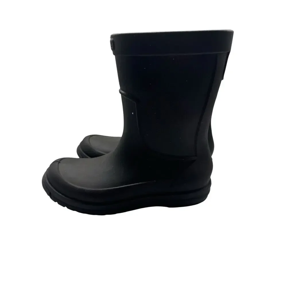 Crocs AllCast Black Waterproof Rubber Rain Boots Men's Size 8